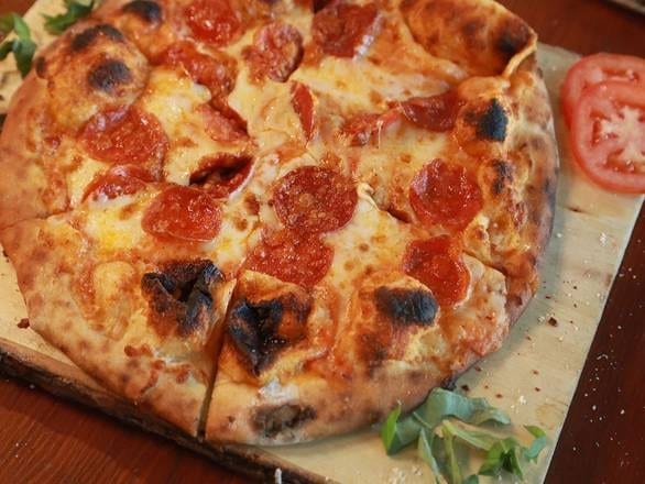 Heart Shaped Pepperoni Pizza.